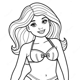 Pagina Para Colorir Da Barbie Em Um Maio Colorido 45384-37699