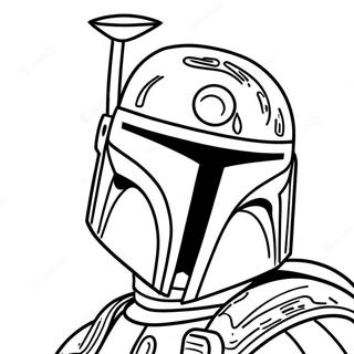 Capacete Do Boba Fett Páginas Para Colorir