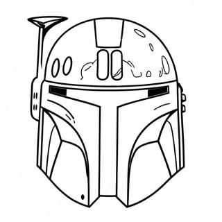 Pagina Para Colorir Do Capacete Do Boba Fett 45393-37702