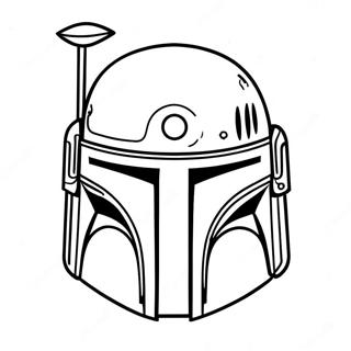 Pagina Para Colorir Do Capacete Do Boba Fett 45393-37703