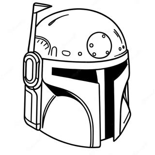 Pagina Para Colorir Do Capacete Iconico Do Boba Fett 45394-37707