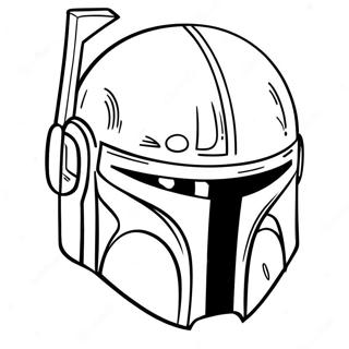 Pagina Para Colorir Do Capacete Iconico Do Boba Fett 45394-37708