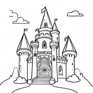 Pagina Para Colorir Do Castelo Medieval 45453-37742