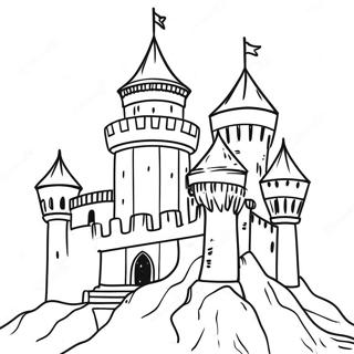 Pagina Para Colorir Do Castelo Medieval 45453-37744