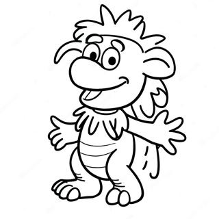 Pagina Para Colorir Gobo O Fraggle Explorando 45544-37829