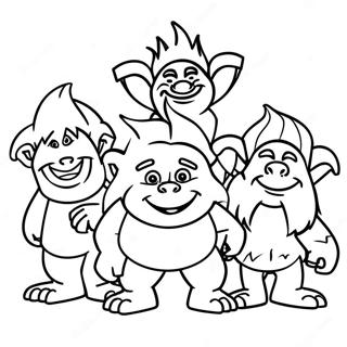 Pagina Para Colorir Trolls 3 45573-37838