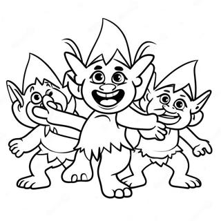 Pagina Para Colorir Dos Trolls Felizes Dancando 45574-37851