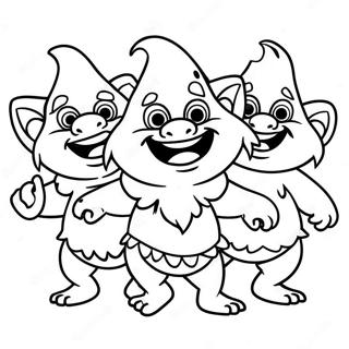 Pagina Para Colorir Dos Trolls Felizes Dancando 45574-37852