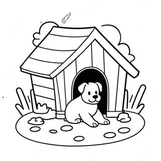 Pagina Para Colorir Da Casinha Do Cachorro Aconchegante 45614-37881