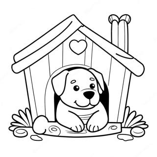 Pagina Para Colorir Da Casinha Do Cachorro Aconchegante 45614-37882