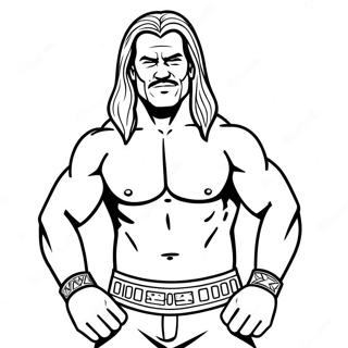 Pagina Para Colorir Do Superstar Da Wwe Em Pose De Acao 4562-3670