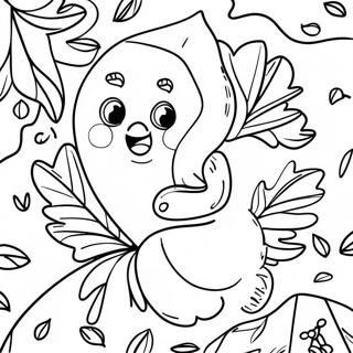 Pagina Para Colorir Folhas De Outono Do Jardim De Infancia 45673-37928