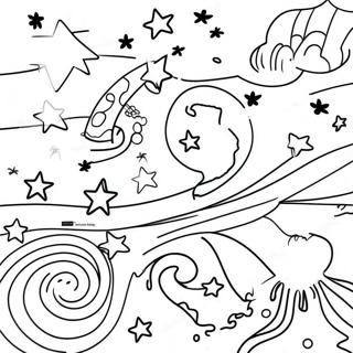 Pagina Para Colorir Galaxia Do Ceu Noturno 45693-37939