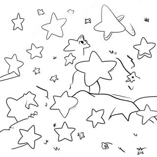 Pagina Para Colorir Estrelas Brilhantes No Ceu Noturno 45694-37947