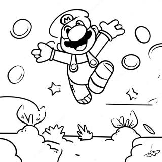 Pagina Para Colorir Super Mario Pulando Sobre Inimigos 45754-37998