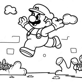 Pagina Para Colorir Super Mario Pulando Sobre Inimigos 45754-37999