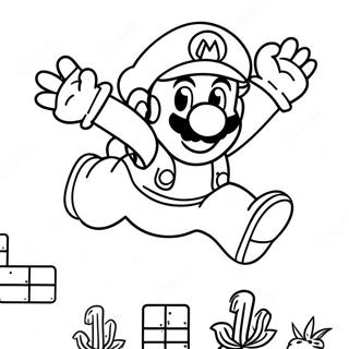 Pagina Para Colorir Super Mario Pulando Sobre Inimigos 45754-38000