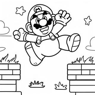 Pagina Para Colorir Super Mario Pulando Sobre Inimigos 45754-38119