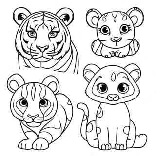 Pagina Para Colorir Animais Coloridos Em Perigo 45774-38007