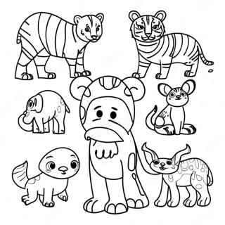 Pagina Para Colorir Animais Coloridos Em Perigo 45774-38008