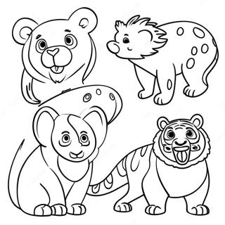 Pagina Para Colorir Animais Coloridos Em Perigo 45774-38137