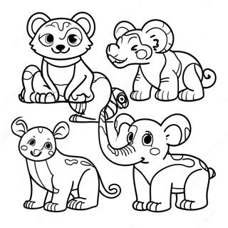 Pagina Para Colorir Animais Coloridos Em Perigo 45774-38138