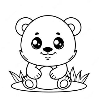 Bebê Panda Páginas Para Colorir