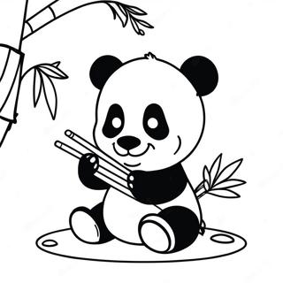 Pagina Para Colorir Bebe Panda Fofo Comendo Bambu 45814-38044