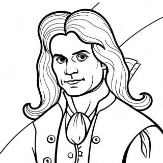 Isaac Newton Páginas Para Colorir