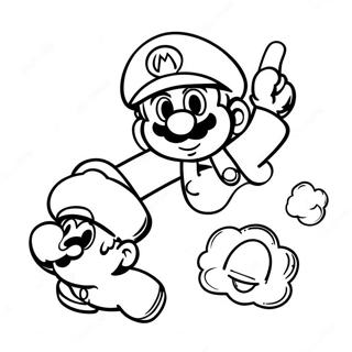 Pagina Para Colorir Cappy Voando Com Mario 4592-3693