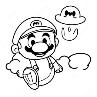 Pagina Para Colorir Cappy Voando Com Mario 4592-3695