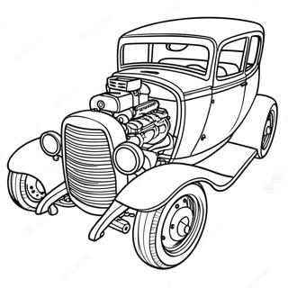 Pagina Para Colorir Hot Rod Vintage 4602-3702