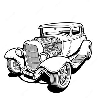 Pagina Para Colorir Hot Rod Vintage 4602-3704