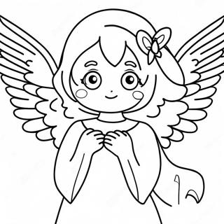 Pagina Para Colorir Do Anjo Anime 46133-38434