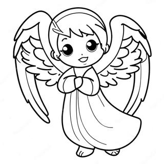 Pagina Para Colorir Do Anjo Anime 46133-38435