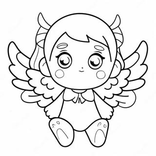 Anjo Anime Páginas Para Colorir