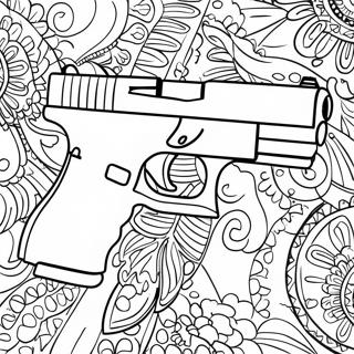 Pagina Para Colorir Pistola Glock Realista 46154-38447