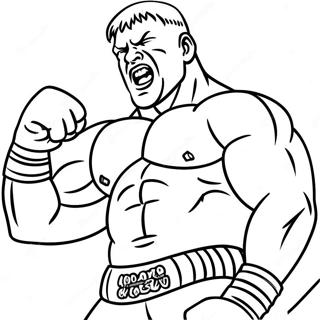 Pagina Para Colorir Brock Lesnar Em Acao 46164-38450