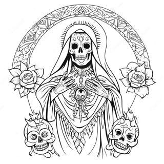 Pagina Para Colorir Santa Muerte 46173-38454