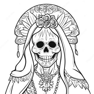 Pagina Para Colorir Santa Muerte 46173-38455