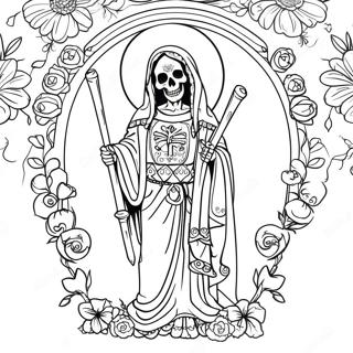 Pagina Para Colorir Santa Muerte 46173-38456