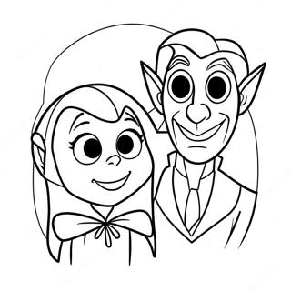 Dracula E Mavis Na Pagina Para Colorir Do Hotel Transilvania 46244-38517