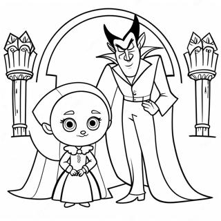 Dracula E Mavis Na Pagina Para Colorir Do Hotel Transilvania 46244-38518