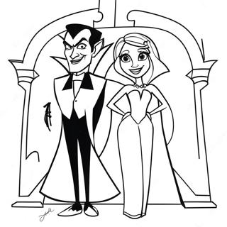 Dracula E Mavis Na Pagina Para Colorir Do Hotel Transilvania 46244-38519