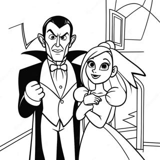 Dracula E Mavis Na Pagina Para Colorir Do Hotel Transilvania 46244-38520