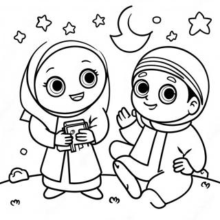 Pagina Para Colorir Infantil Islamica 46293-38558