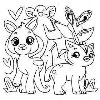 Pagina Para Colorir De Animais Alegres 462-369