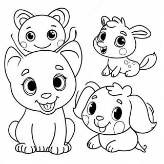 Pagina Para Colorir De Animais Alegres 462-371