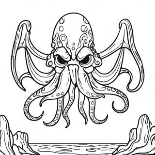 Pagina Para Colorir Do Mito De Cthulhu 46303-38563