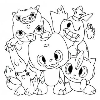 Pagina Para Colorir Digimon 4631-3723